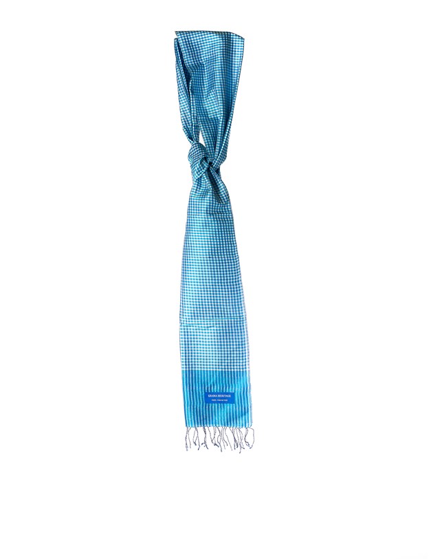 Le Krama en Soie Turquoise 2