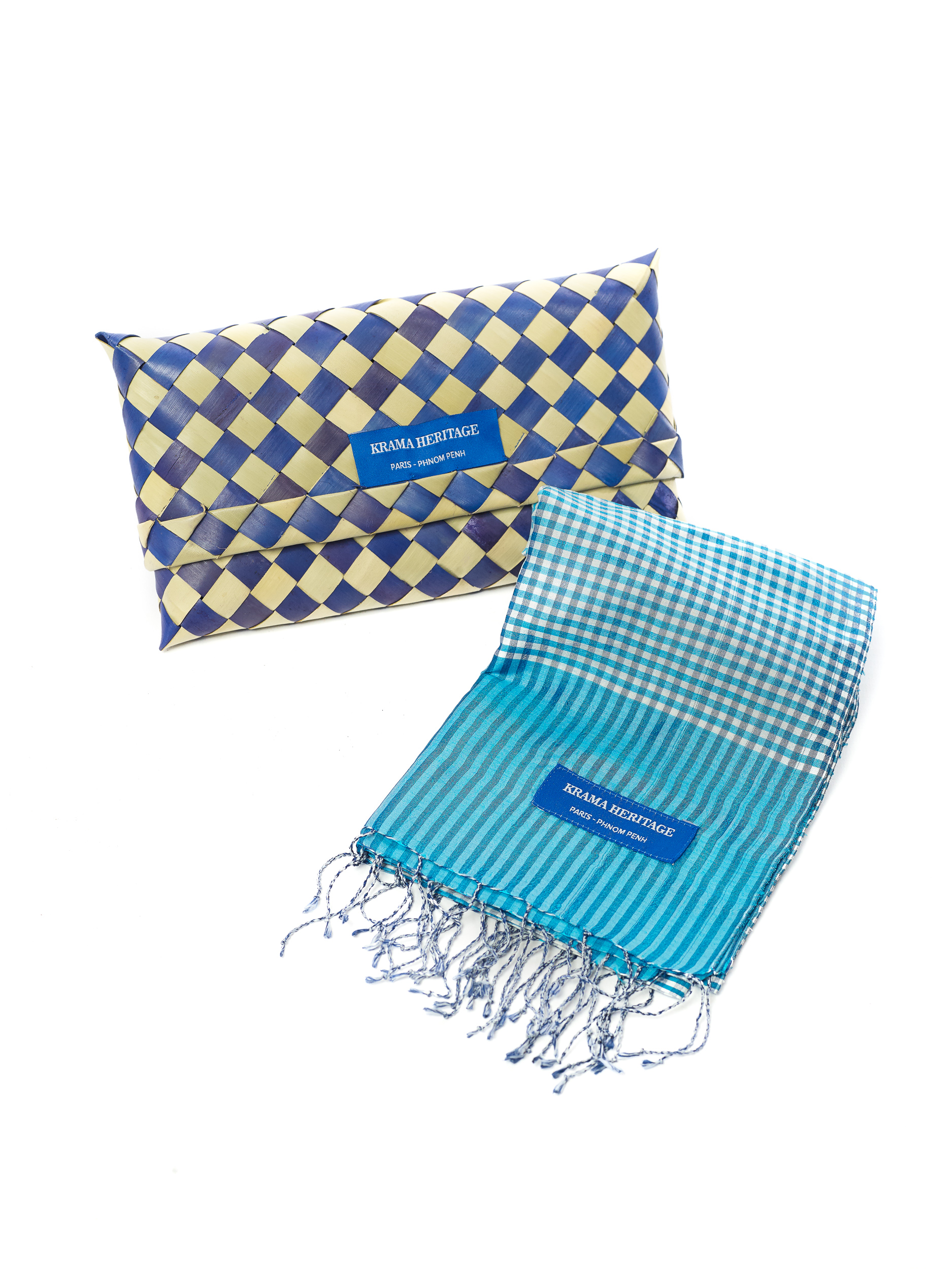 Le Krama en Soie Turquoise 3