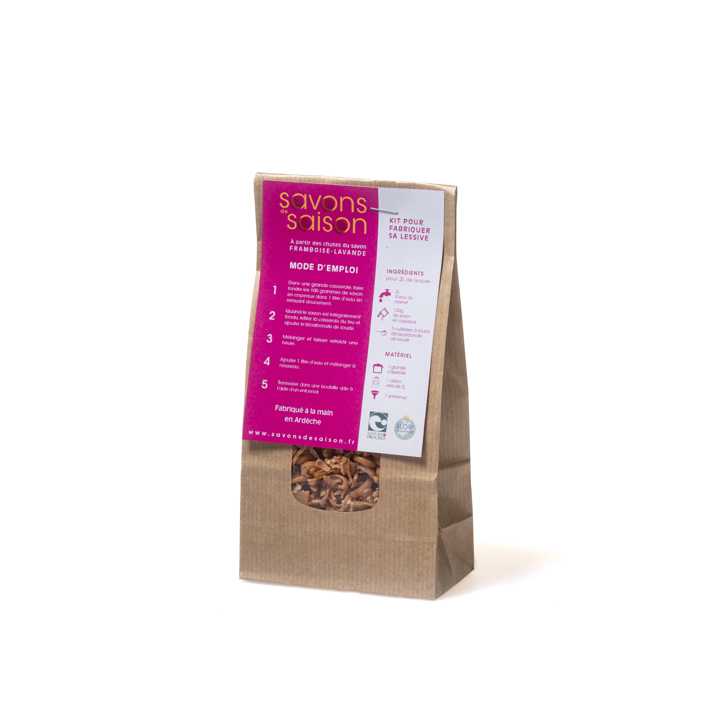 Kit DIY lessive Framboise Lavande 4