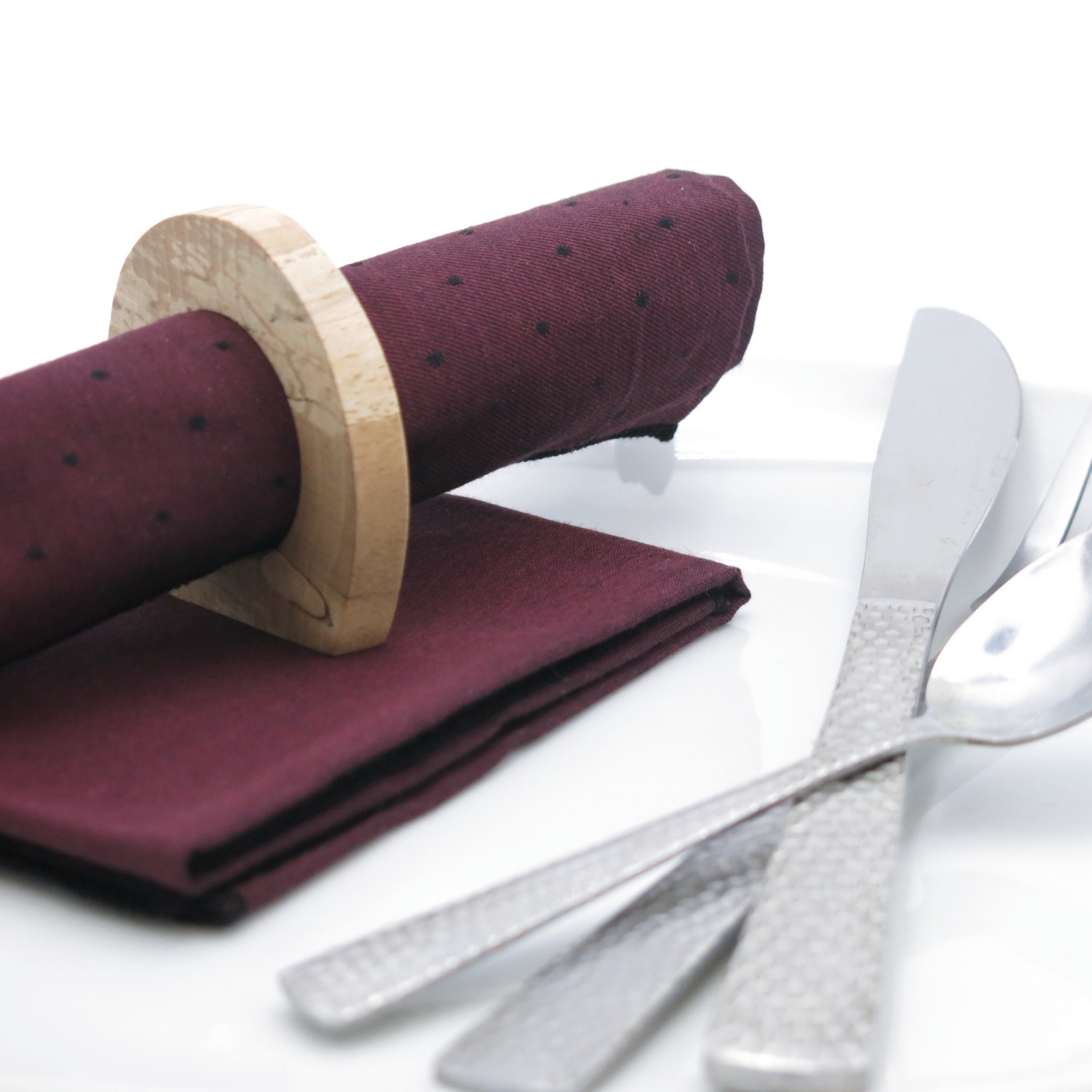 Lot de 2 serviettes de table en coton biologique 4