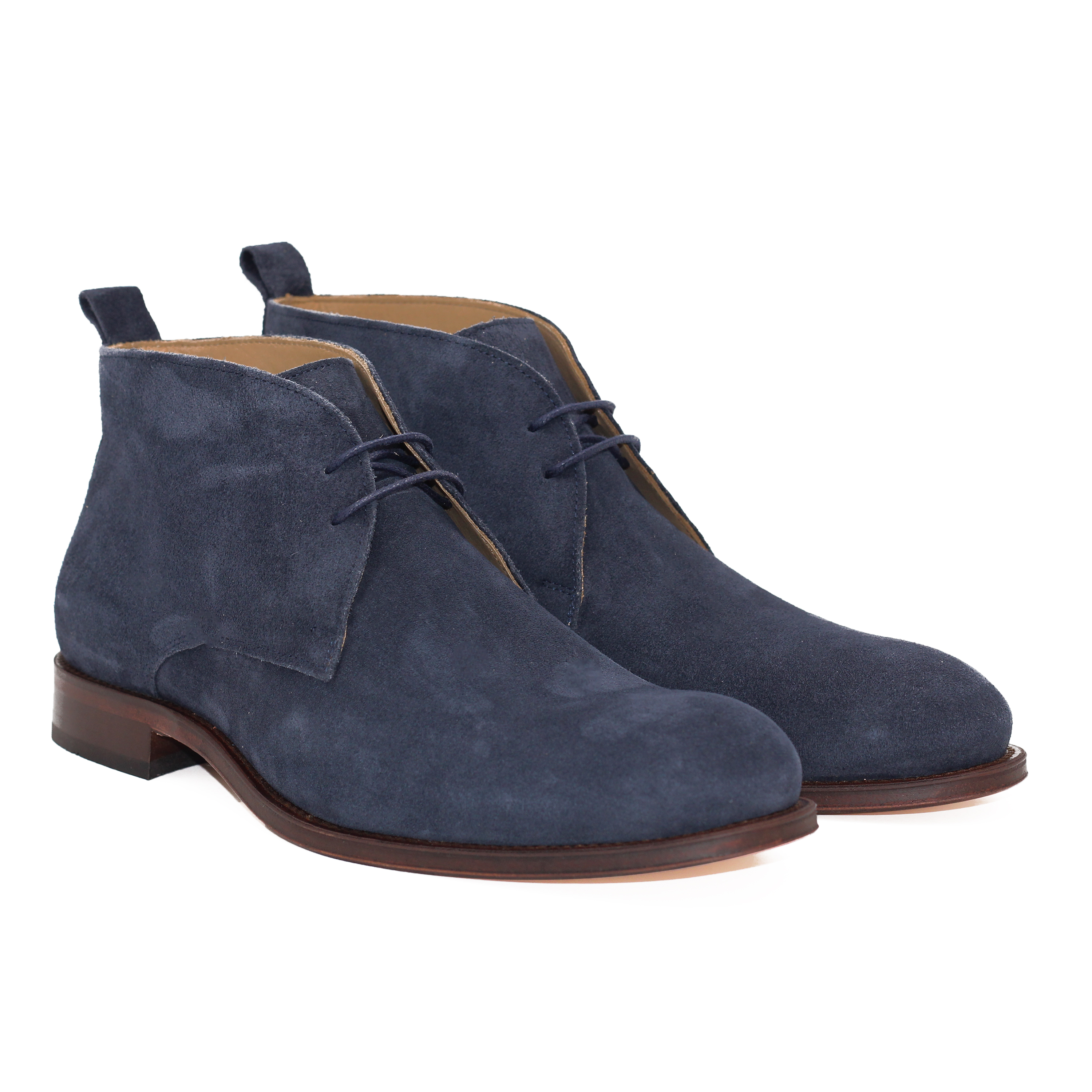 Bottines daim bleu hotsell