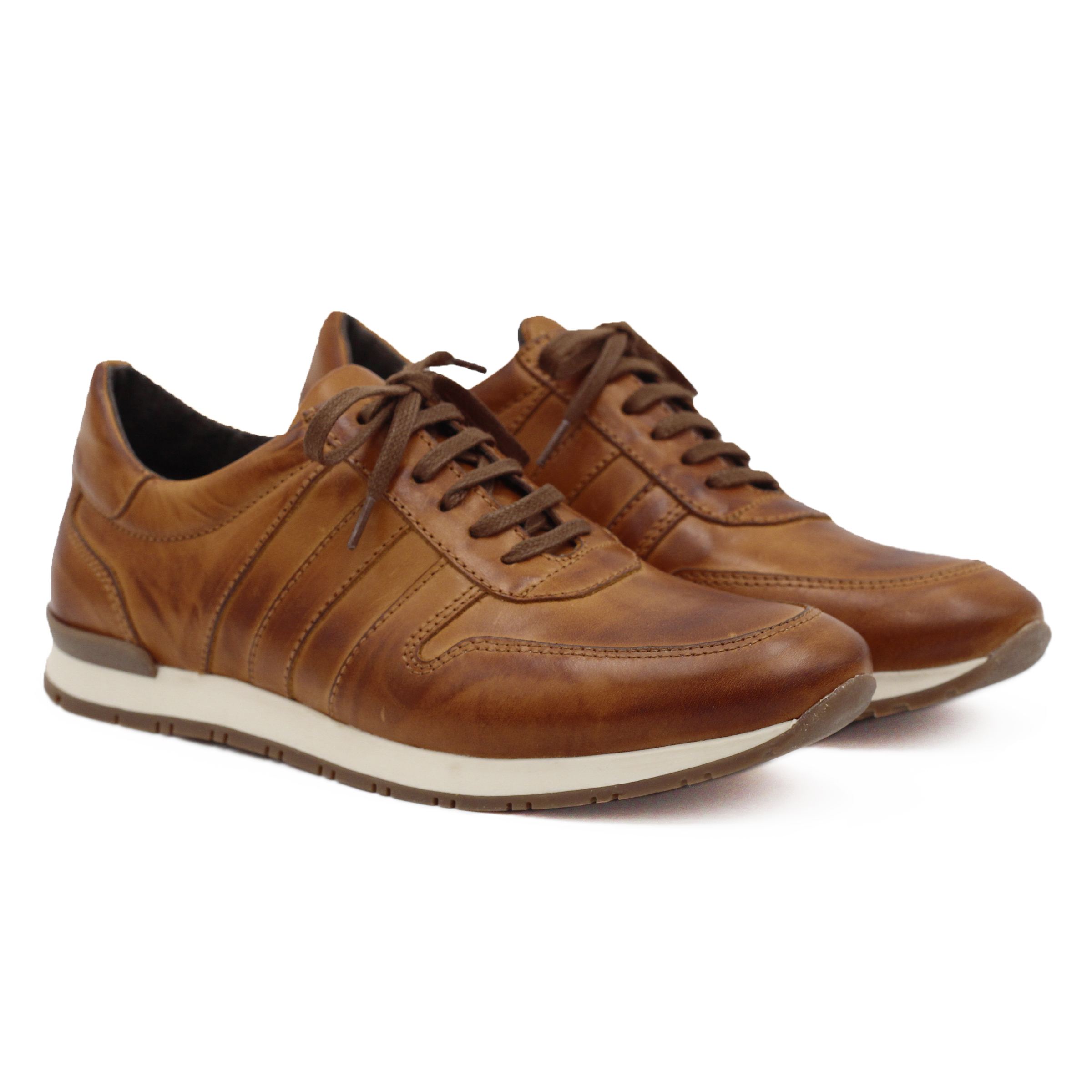 Sneakers cuir marron online