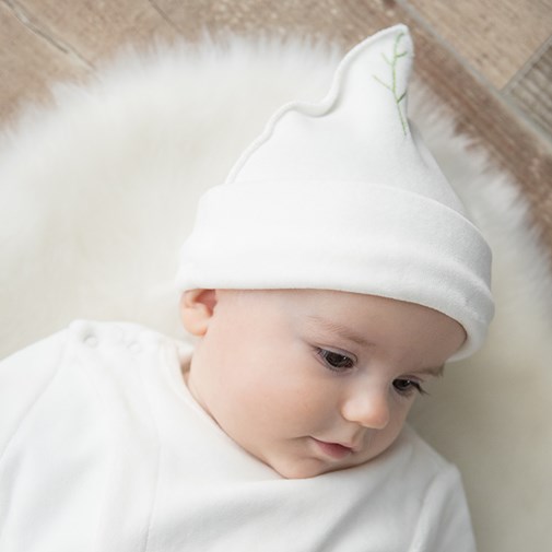 Bonnet velours en coton bio