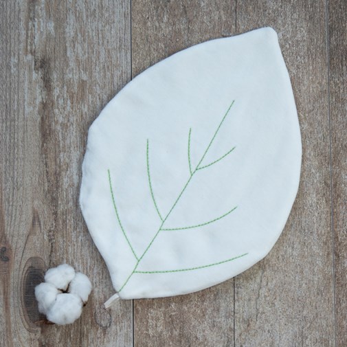 Doudou feuille en coton bio