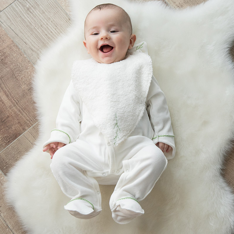 Grand bavoir bébé Graine d'amour