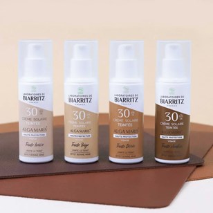 Crème solaire visage teintée bio SPF30 50ml - 4 teintes disponibles