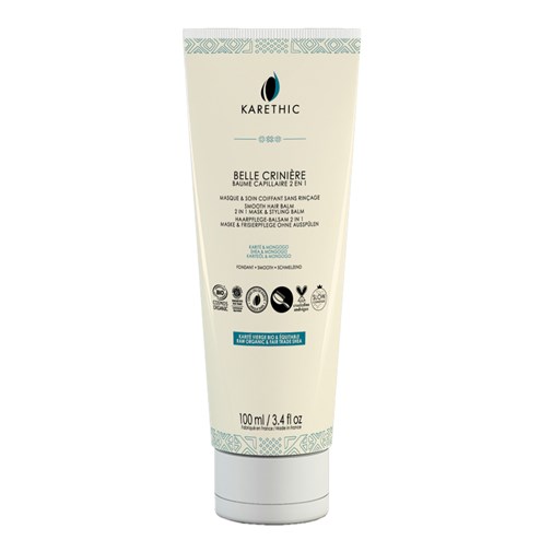 Belle Crinière - Soin capillaire 2 en 1 au karité pur - bio vegan - cheveux secs - 100 ml