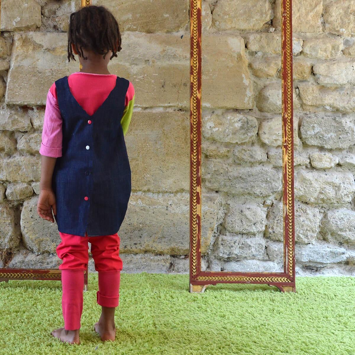 Robe en jean évolutive et réversible - plusieurs couleurs 3