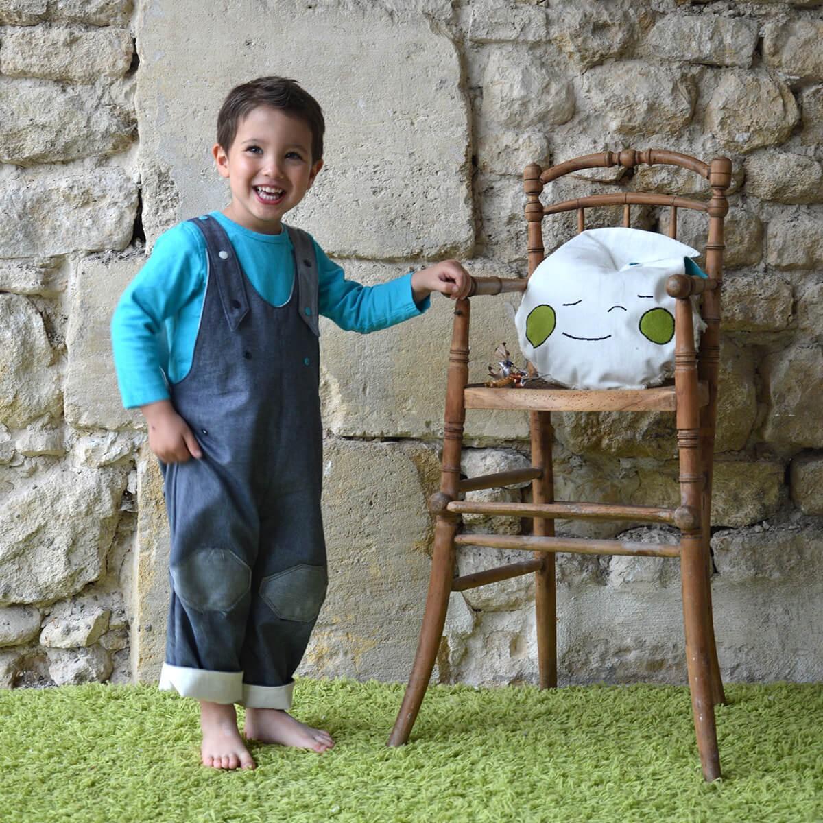 Salopette en jean réversible et évolutive - Plusieurs couleurs 3