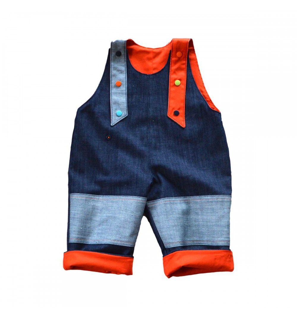 Salopette en jean réversible et évolutive - Plusieurs couleurs 14