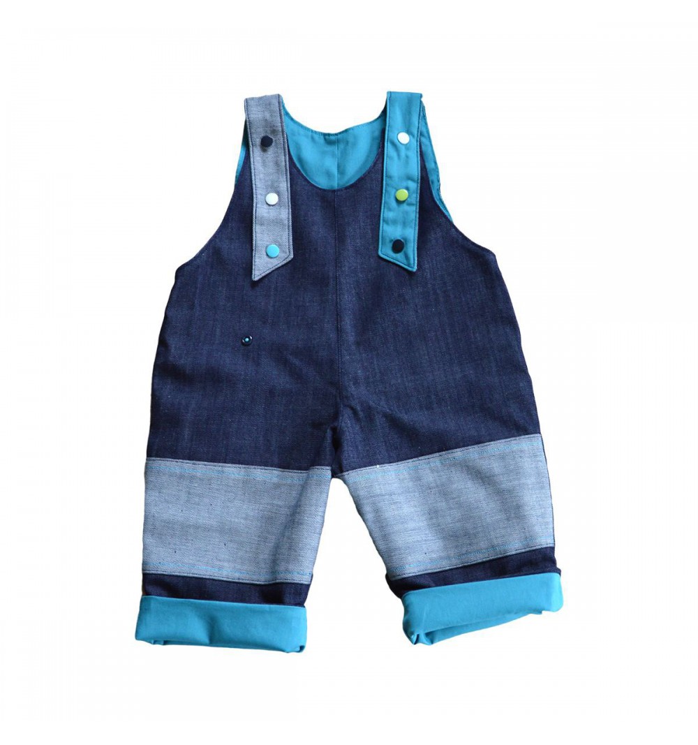 Salopette en jean réversible et évolutive - Plusieurs couleurs 7
