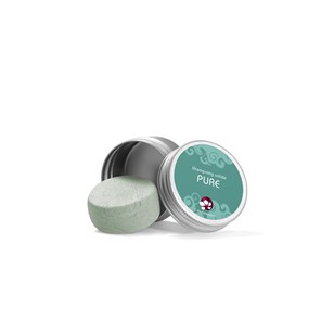 PURE - shampoing solide format voyage - cheveux normaux - 25G - boite métal
