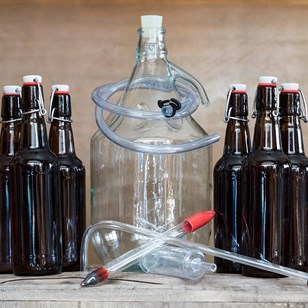 Kit brassage bière Blanche + 15 bouteilles 33 cl