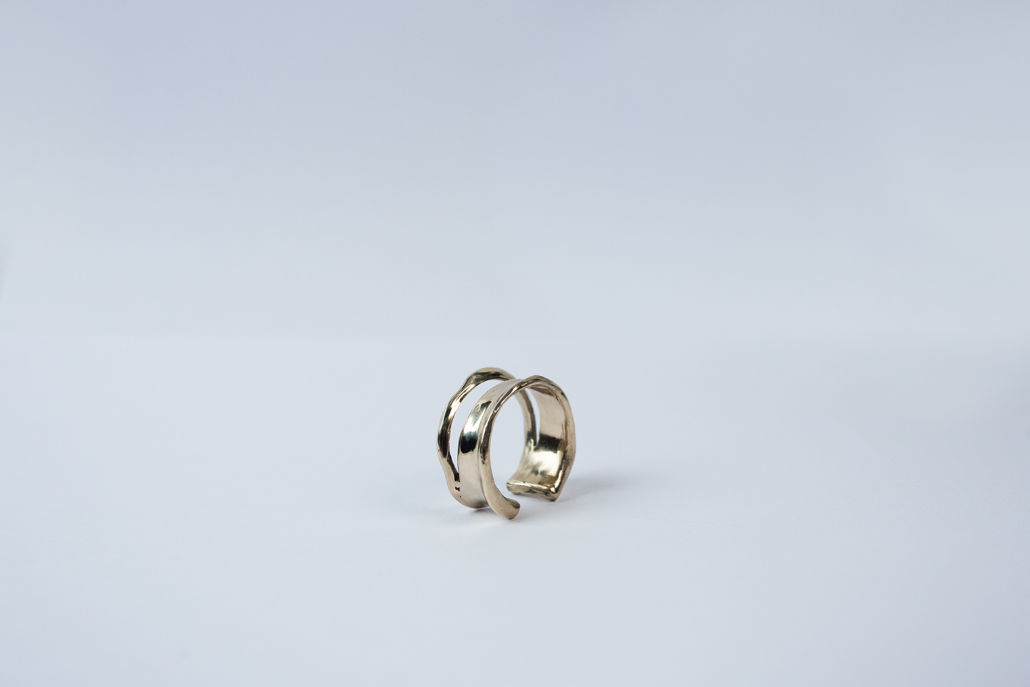 Anneau minimal - Largeur réglable - Bronze poli 5