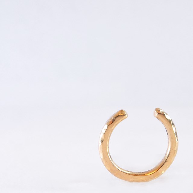 bague, Breama., anneau, doré, laiton, faitmain, fabriqué à Paris