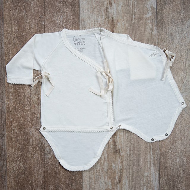Body bébé en jersey en bambou bio