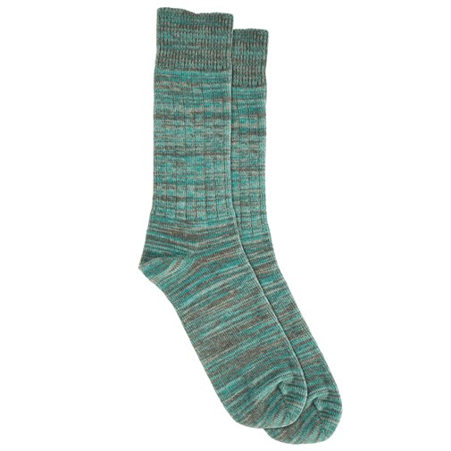 Chaussettes vert, gris et turquoise