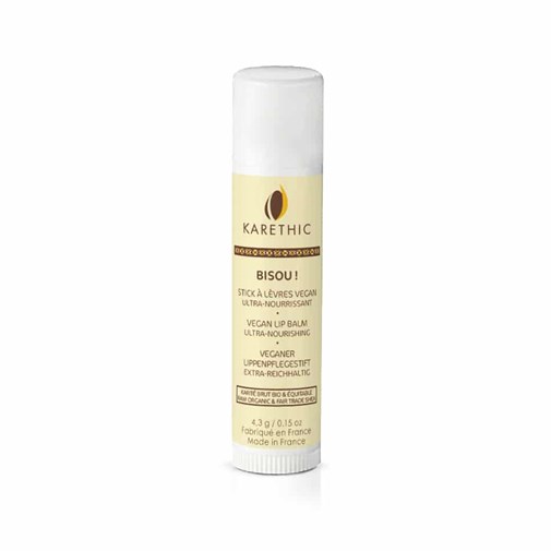 Bisou ! Stick à lèvres au karaté pur - Bio et Vegan - 4,3G