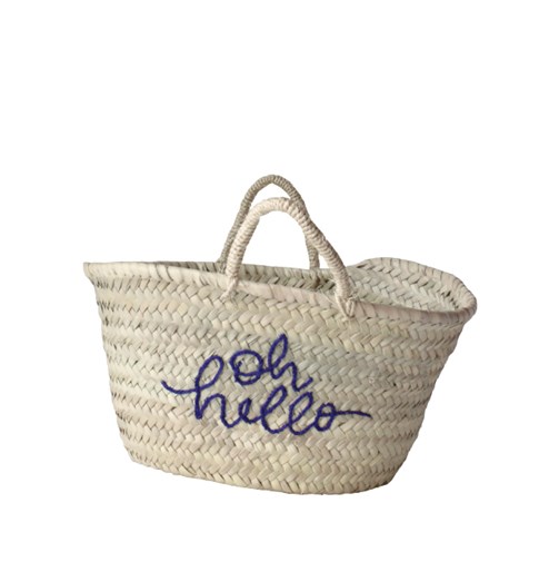 PANIER OH HELLO - L.30 x H.18 cm