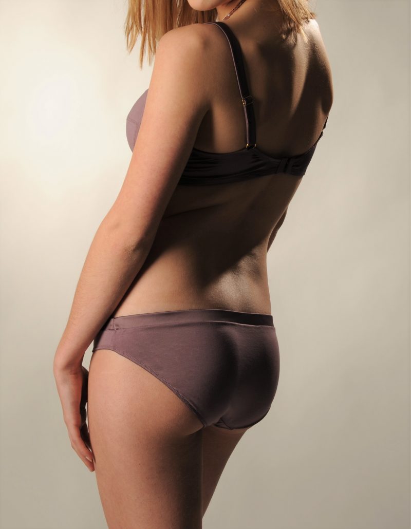 Slip Agathe Tencel et coton Prune 4