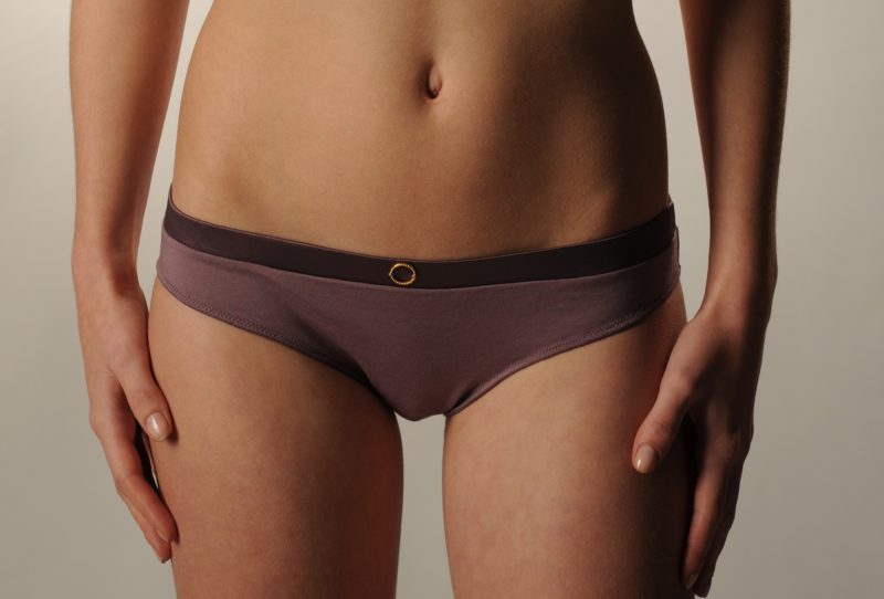 Slip Agathe Tencel et coton Prune 2