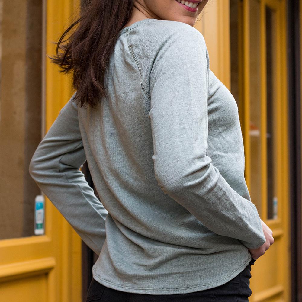 SWEAT ZOGA 100% LIN COMPOSTABLE GRIS 2