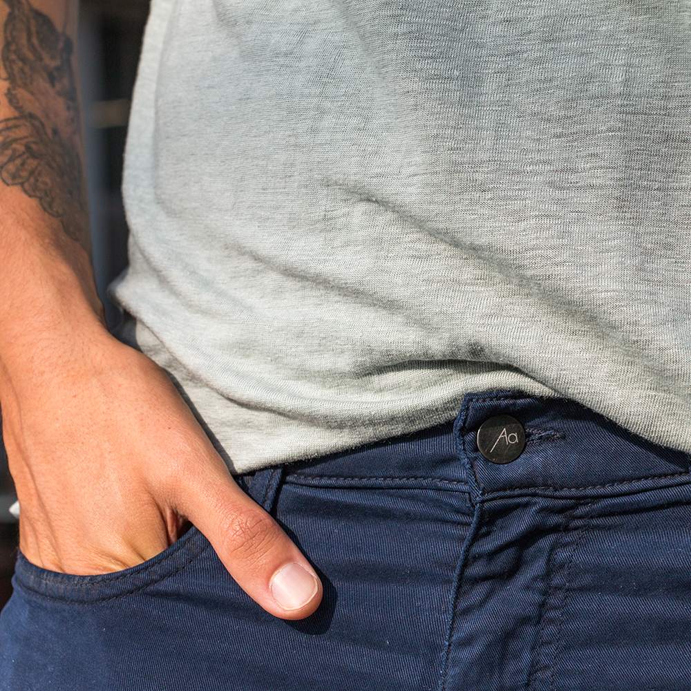 T-SHIRT ZUMOI 100% LIN HOMME GRIS 4