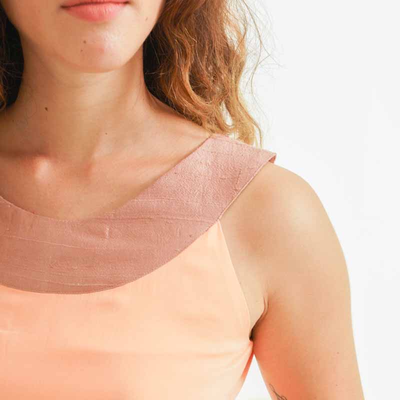 Top Apsara Soie & Coton - Pêche 4