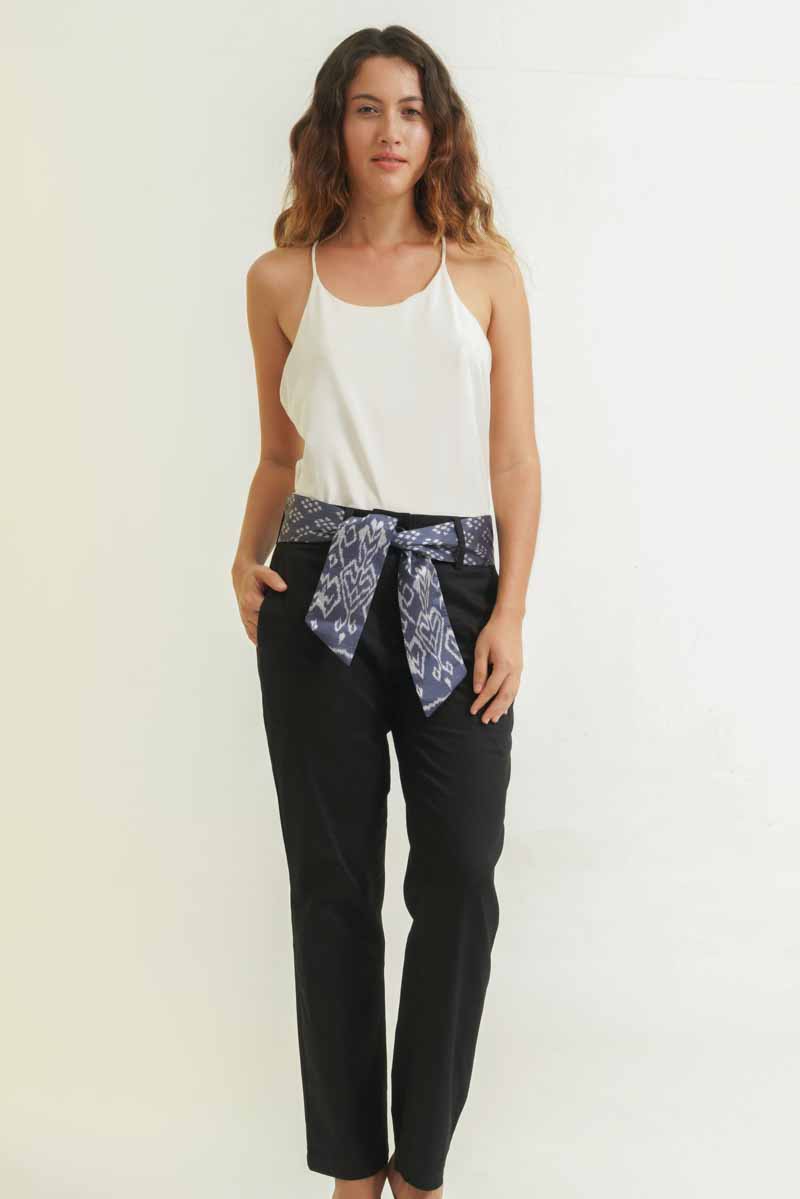 Pantalon Garuda - Coton & Soie - Noir 2