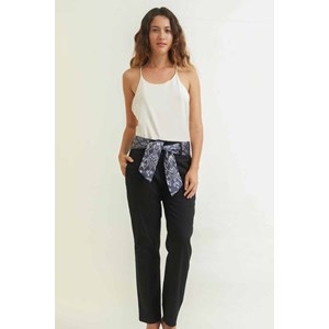 Pantalon Garuda - Coton & Soie - Noir