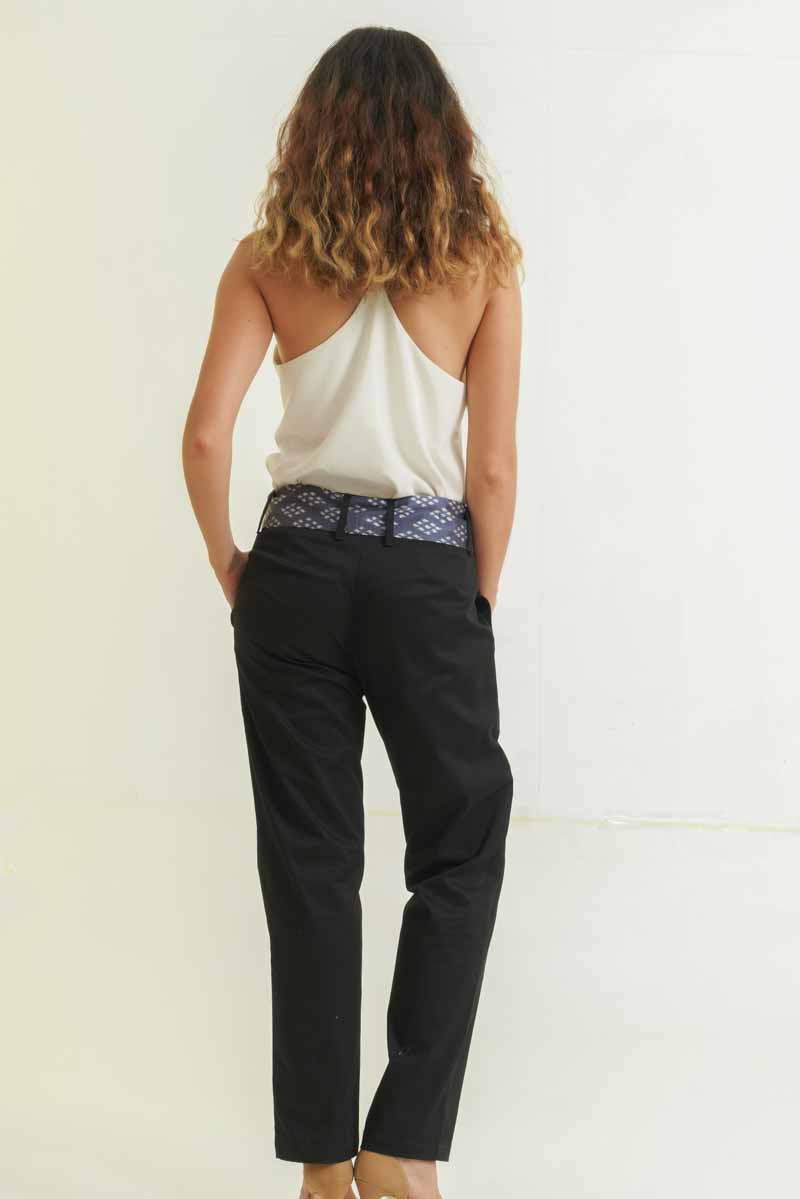 Pantalon Garuda - Coton & Soie - Noir 4