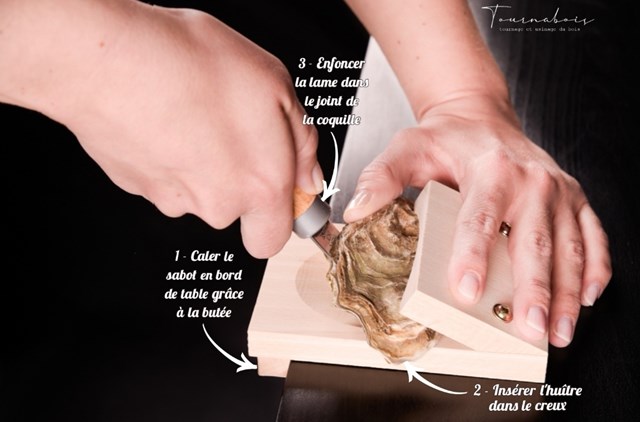 Sabot à huîtres - Fabriqué en hêtre français 3