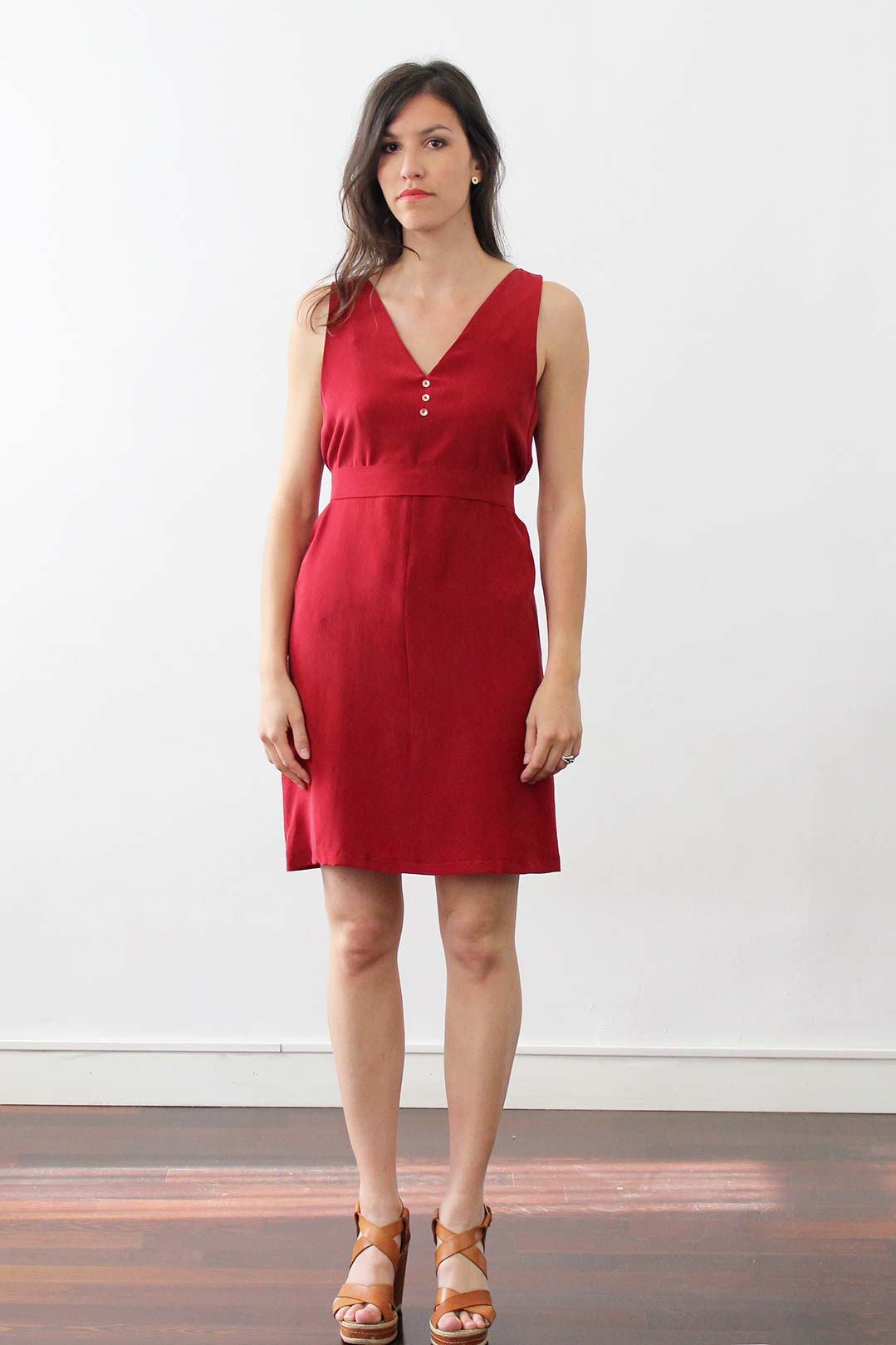 Robe droite débardeur en soie lavée Coralie 6