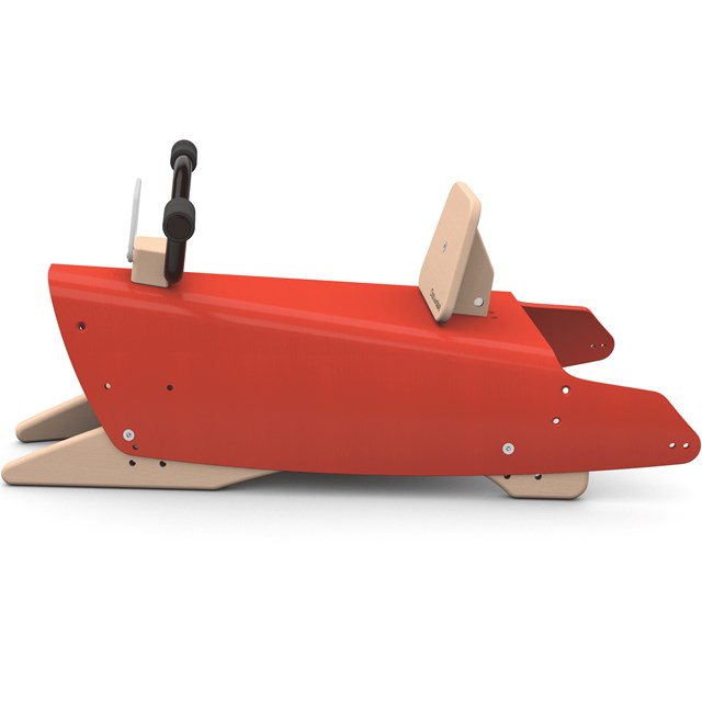 Bascule + Porteur moto en bois - Fabriqué en France - Rouge 3