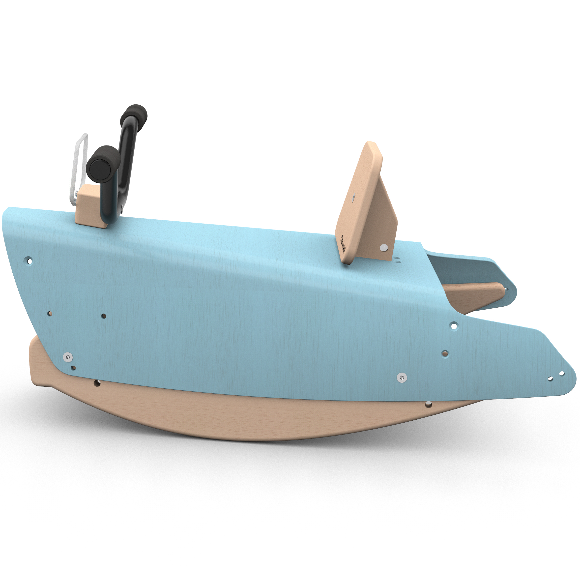 Moto à bascule en bois - Fabriquée en France - Bleu 7