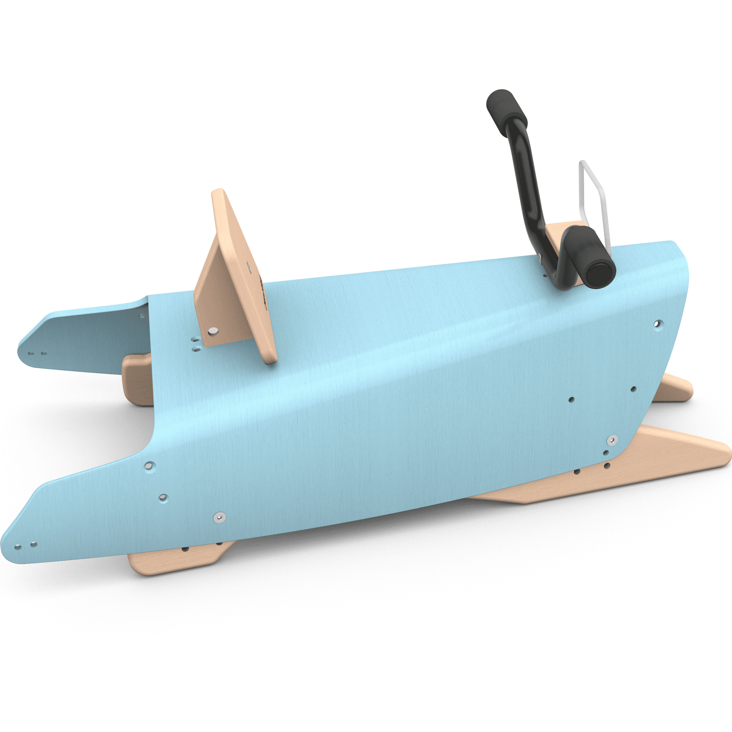 Moto à bascule en bois - Fabriquée en France - Bleu 4