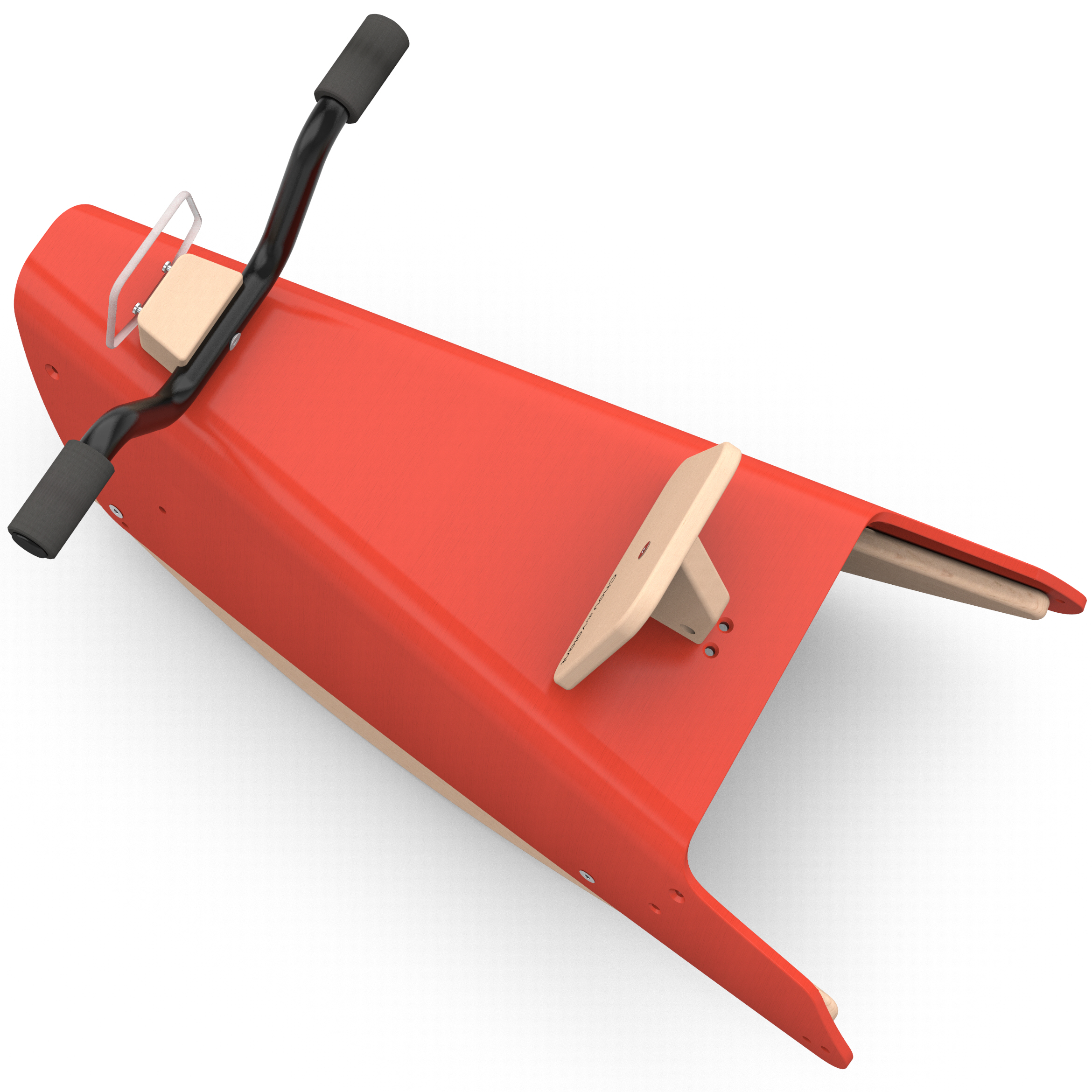 Moto à bascule en bois -  Fabriquée en France - Rouge 9