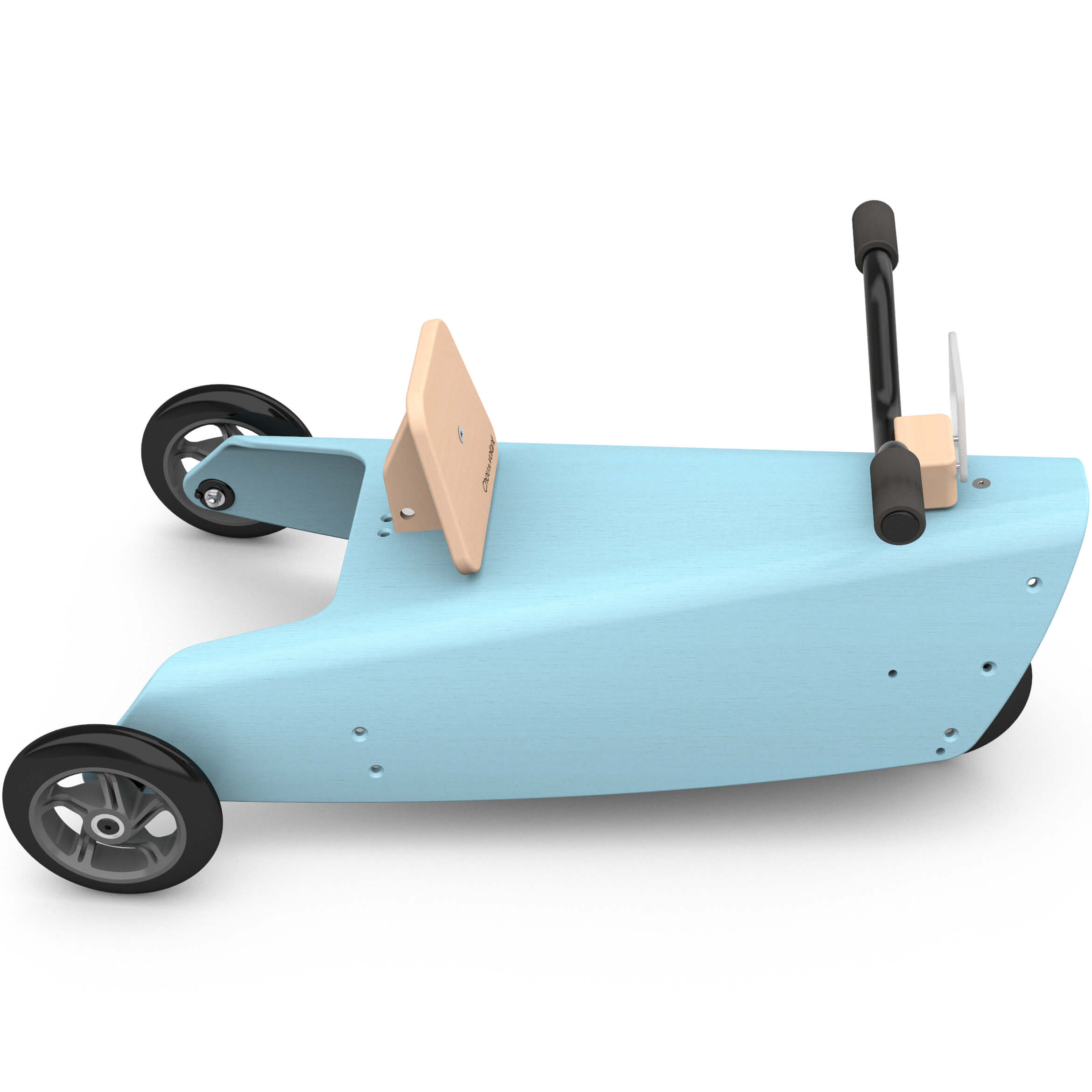 Porteur moto en bois -  Fabriqué en France - Bleu 5