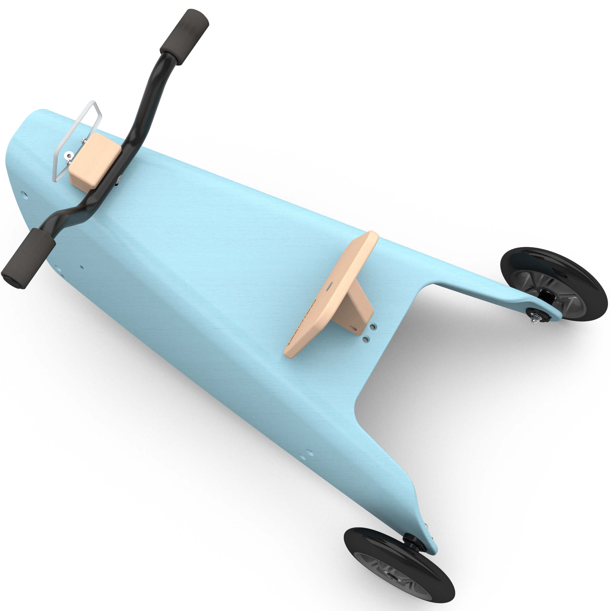 Porteur moto en bois -  Fabriqué en France - Bleu 6