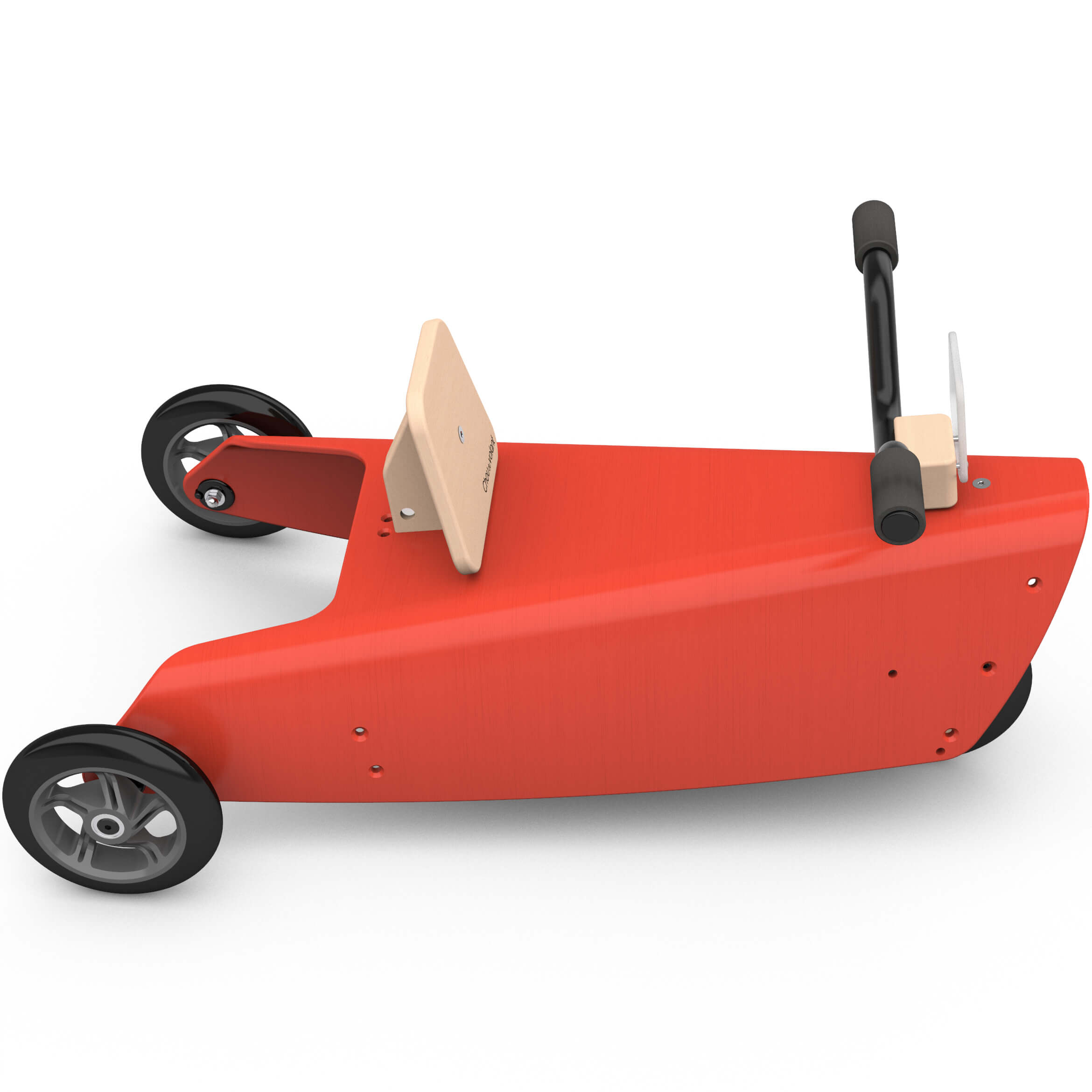 Porteur moto en bois -  Fabriqué en France - Rouge 5