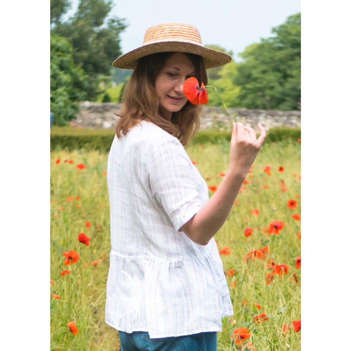 Blouse en lin fabriquée en France 4