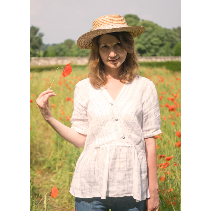 Blouse en lin fabriquée en France 3