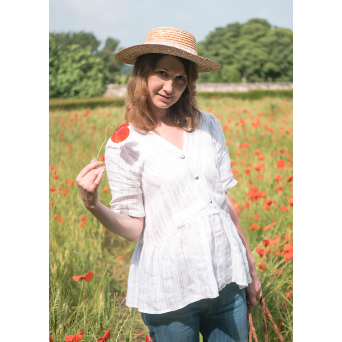 Blouse en lin fabriquée en France 5