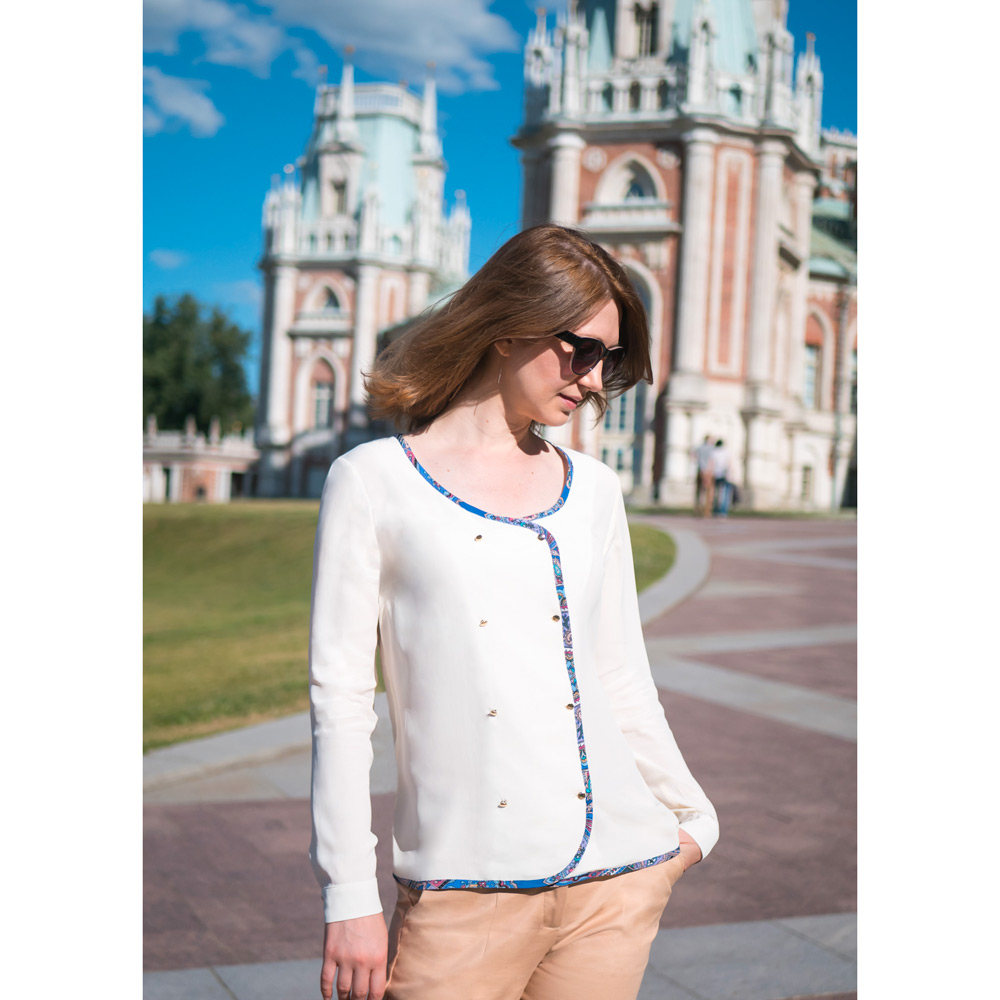 Chemise chic en soie française 7